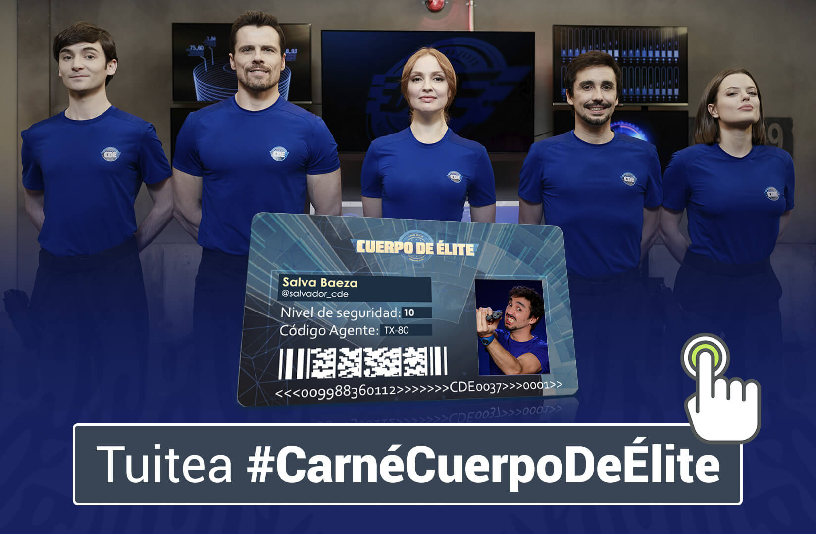 Comparte en Tuiter #CarnéCuerpodeÉlite