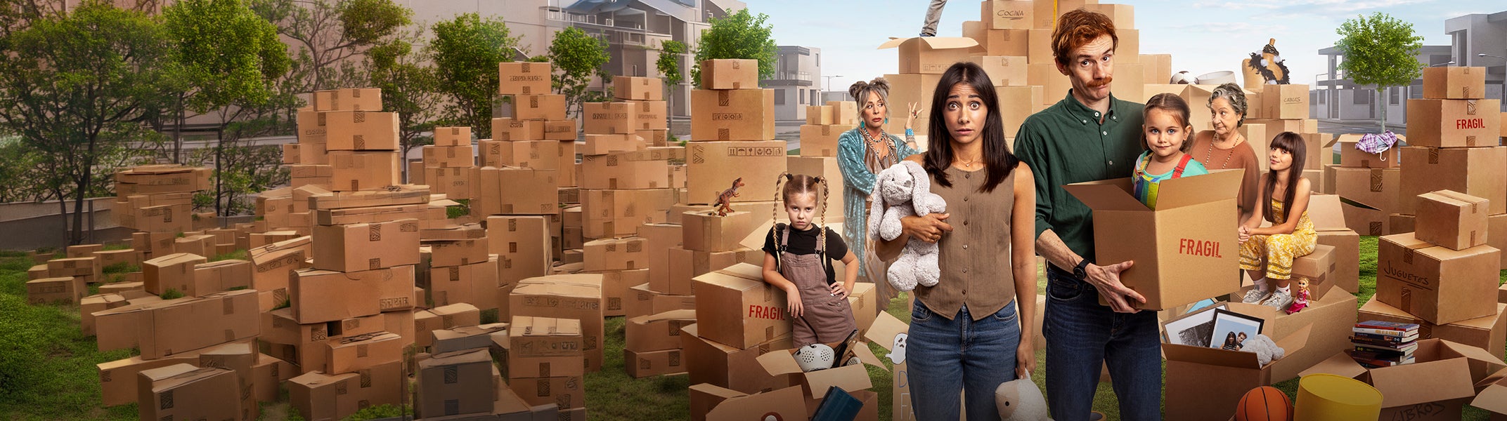Imagen promocional de Padre no hay más que uno, la serie