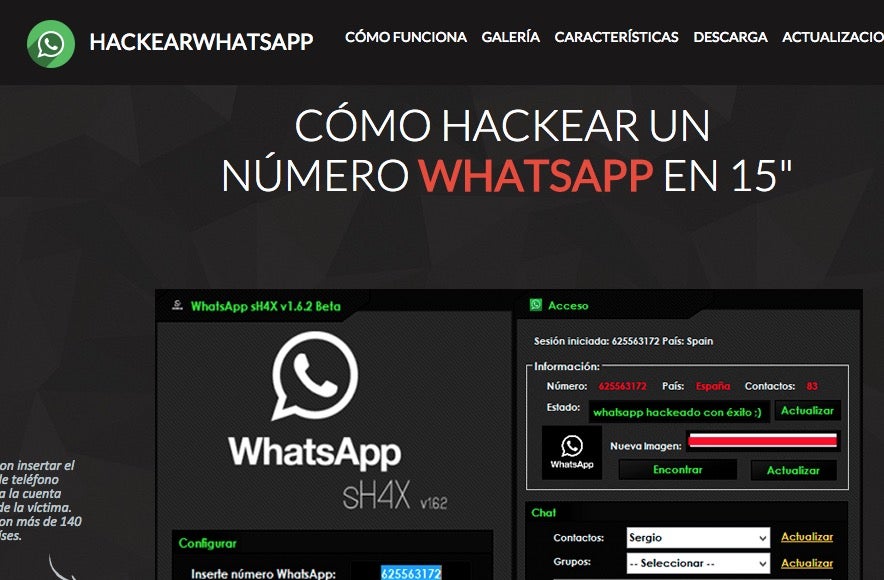 Acceder a la cuenta de WhatsApp a través de la web de la app