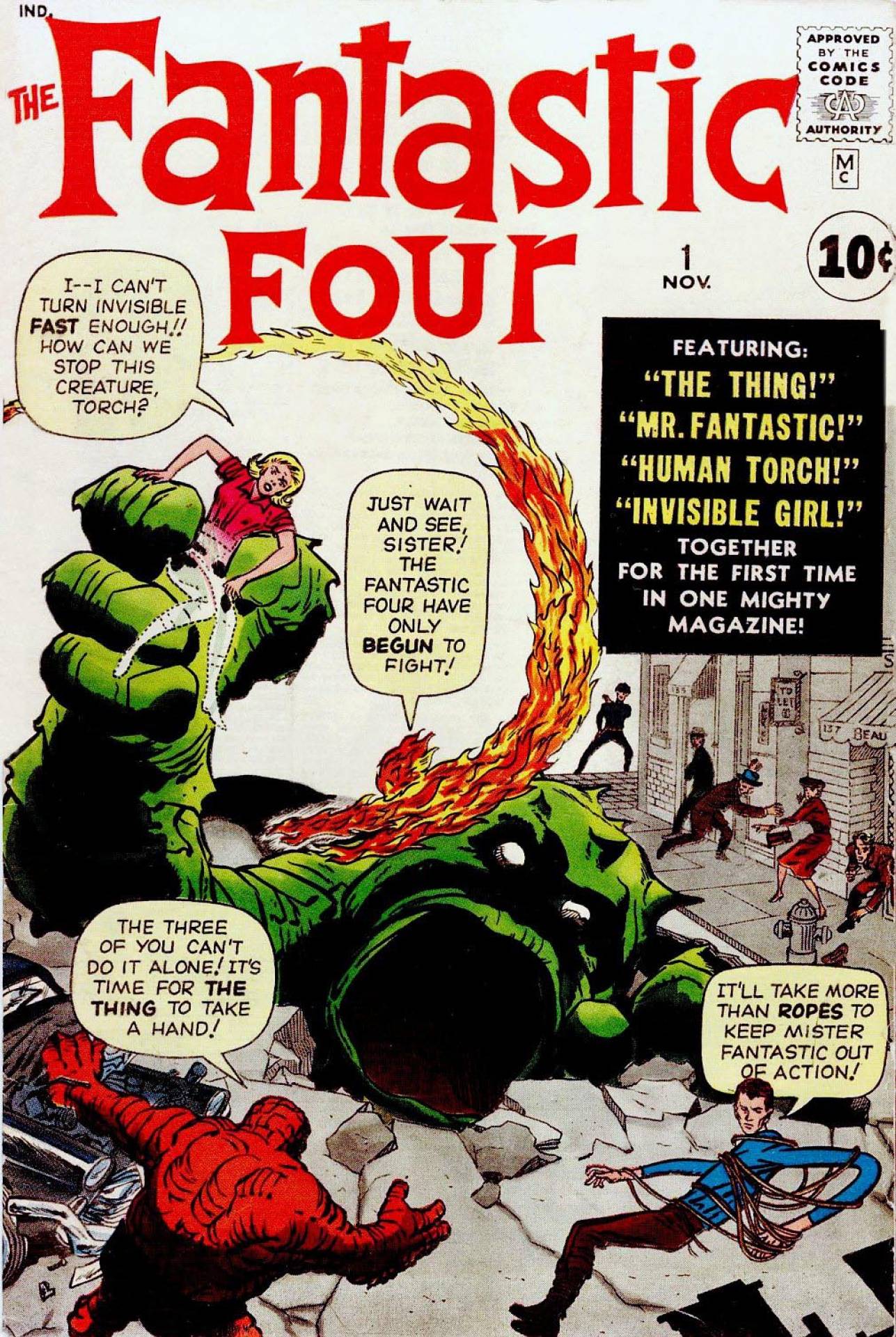 Portada del primer número de 'Los 4 Fantásticos'.
