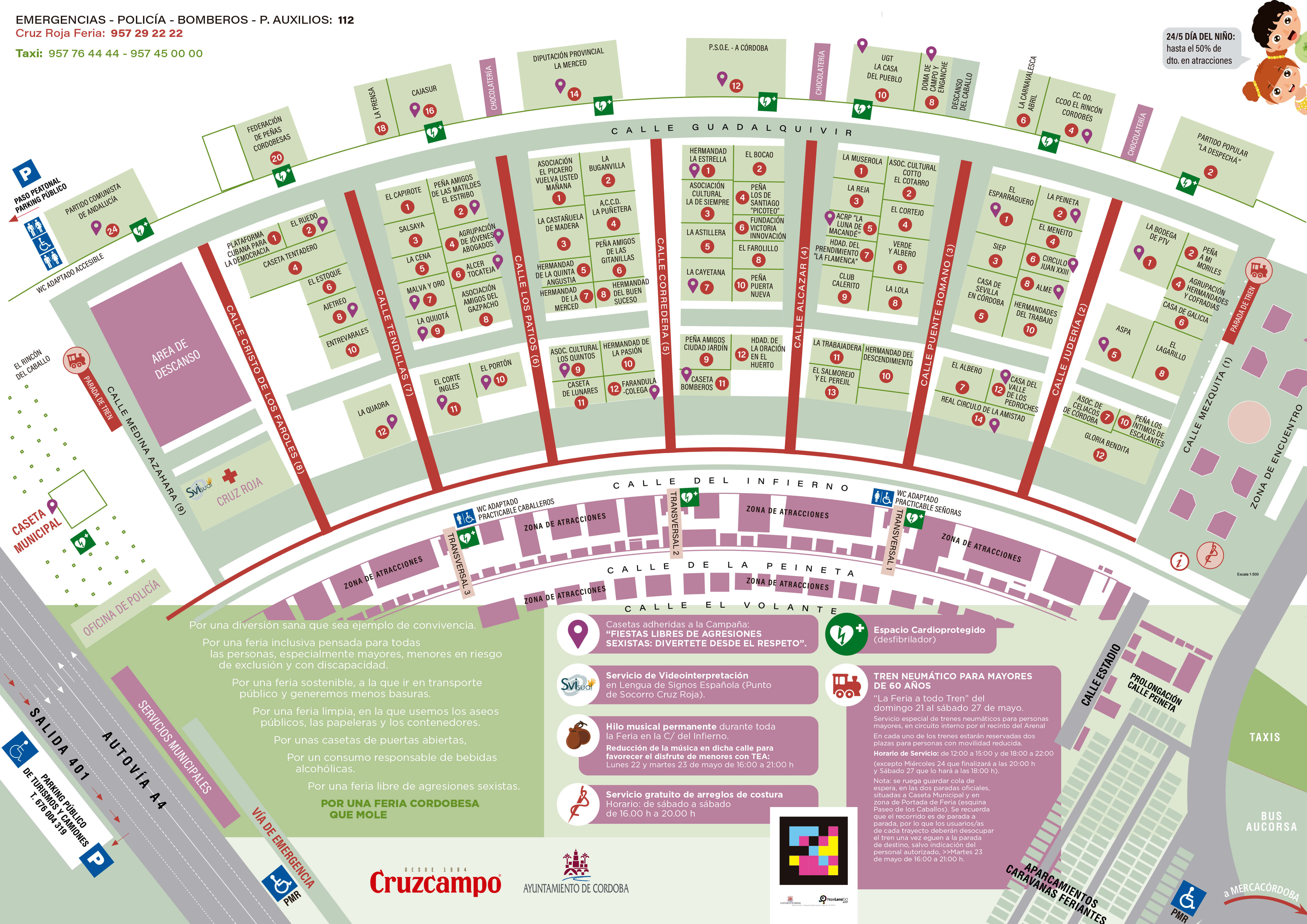 Plano de la Feria Córdoba